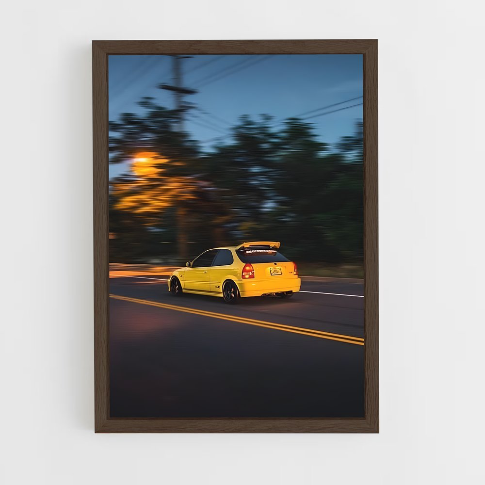 Poster Civic type phares – affiche Honda (vue 5)